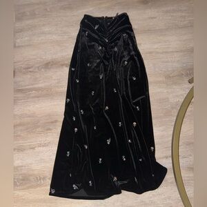 NWT We Wore What Ruched Midi Skirt